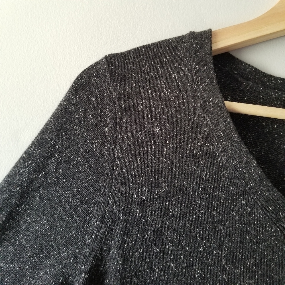 J Jill Speckled Gray Silk Cotton Sweater Dress SP - Picture 10 of 10